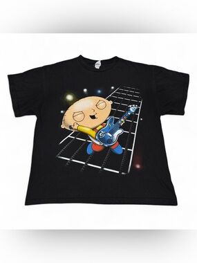 family guy stewie guitar hero tshirt - L